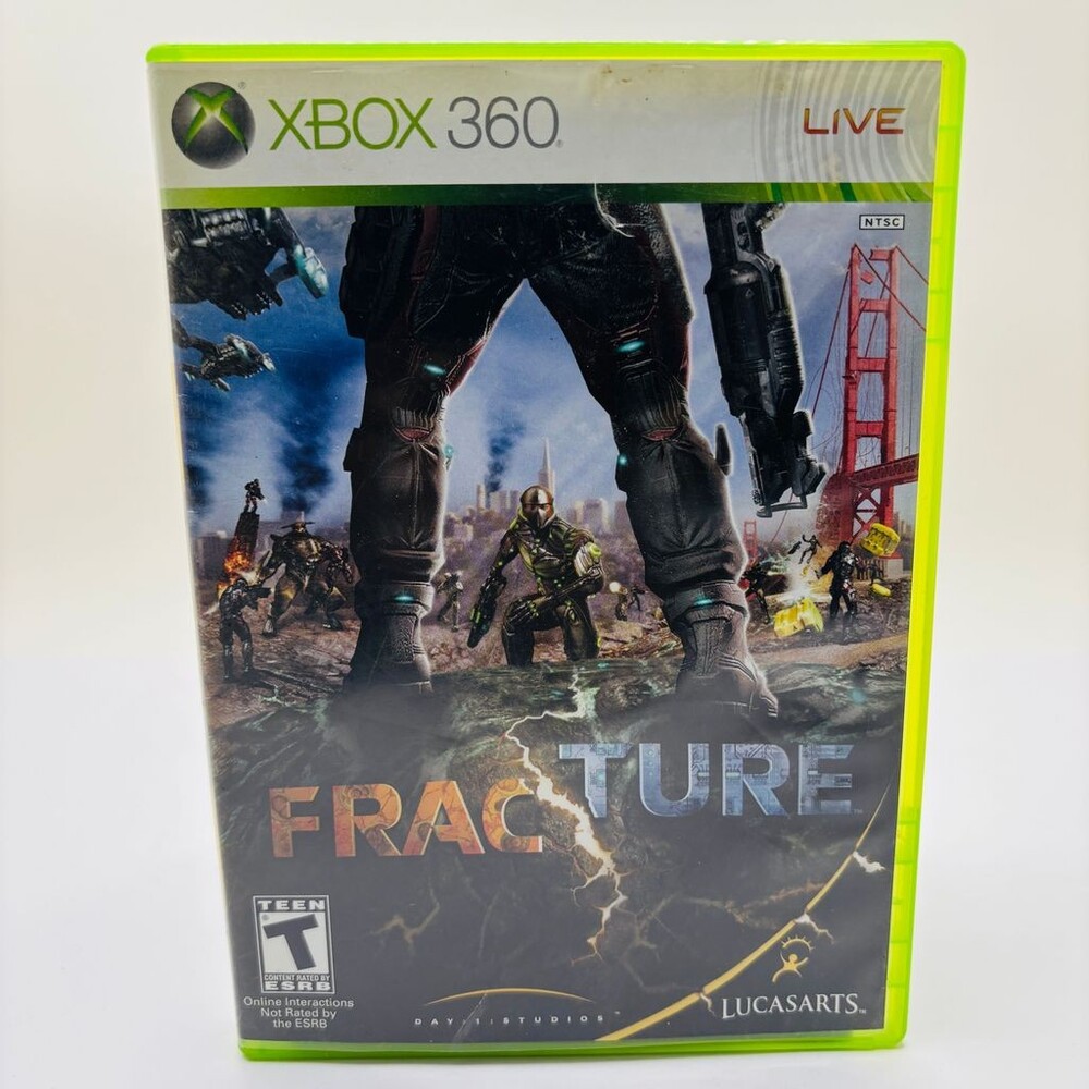 Fracture X360 LucasArts Terrain Deformation (Xbox 360, ) Complete W/ Manual